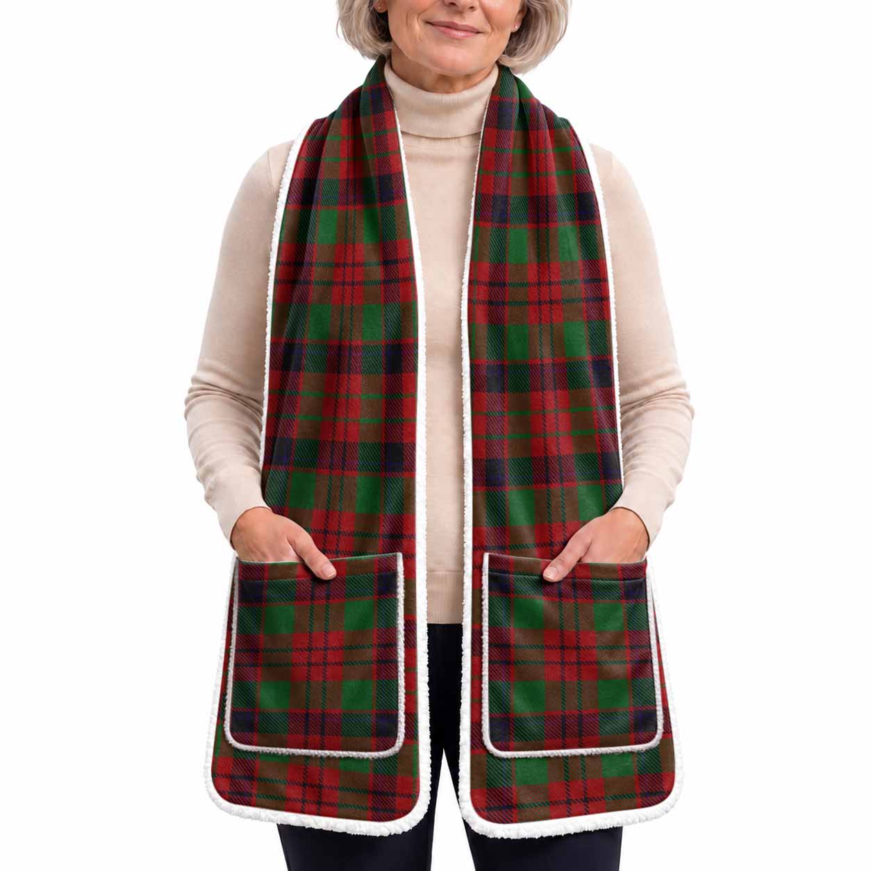MacNicol (McNicol) Tartan Hand-Warmer Pocket Scarf