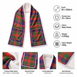 MacGowan (McGowan) Tartan Hand-Warmer Pocket Scarf