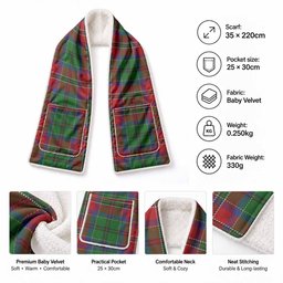 MacCulloch (McCulloch) Tartan Hand-Warmer Pocket Scarf