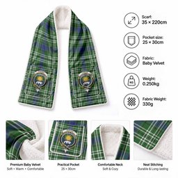 Purves Tartan Crest Pocket Scarf - Ultimate Plaid Gift Wrap