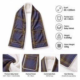 Sligo Tartan Hand-Warmer Pocket Scarf