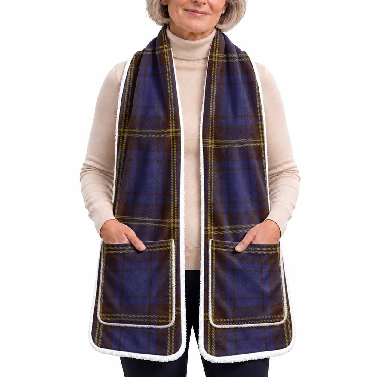 Sligo Tartan Hand-Warmer Pocket Scarf