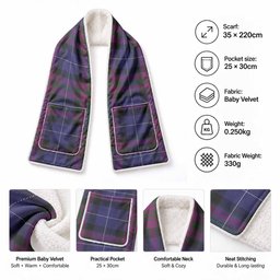 Pride of Scotland Tartan Hand-Warmer Pocket Scarf