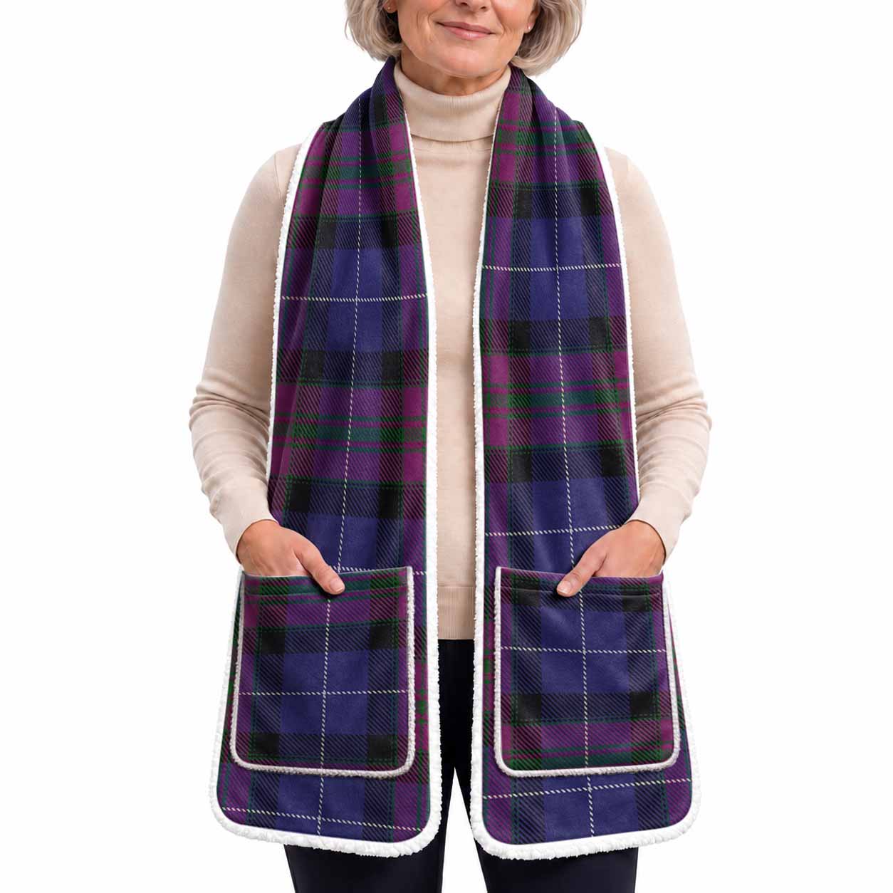 Pride of Scotland Tartan Hand-Warmer Pocket Scarf