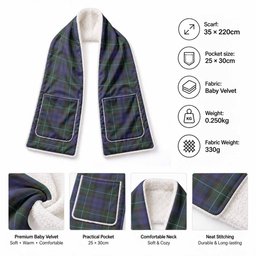 Sempill (Semple) Tartan Hand-Warmer Pocket Scarf