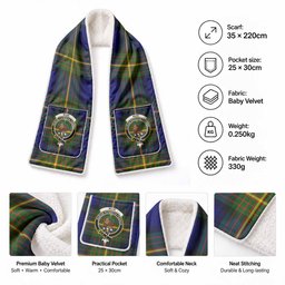 Muir Tartan Crest Pocket Scarf - Ultimate Plaid Gift Wrap