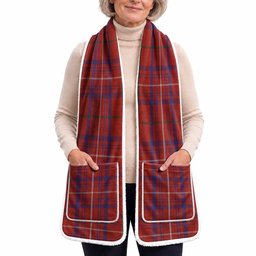 Rose Tartan Hand-Warmer Pocket Scarf