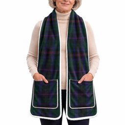 Phillips of Wales Tartan Hand-Warmer Pocket Scarf