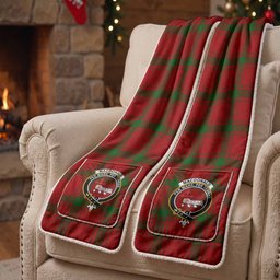 MacDonald (McDonald) of Sleat Tartan Crest Pocket Scarf - Ultimate Plaid Gift Wrap