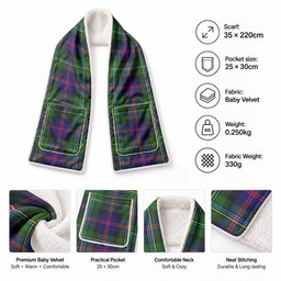 Malcolm Tartan Hand-Warmer Pocket Scarf