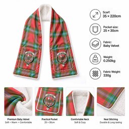 MacLaine (McLaine) Tartan Crest Pocket Scarf - Ultimate Plaid Gift Wrap