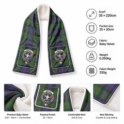 Murray Tartan Crest Pocket Scarf - Ultimate Plaid Gift Wrap
