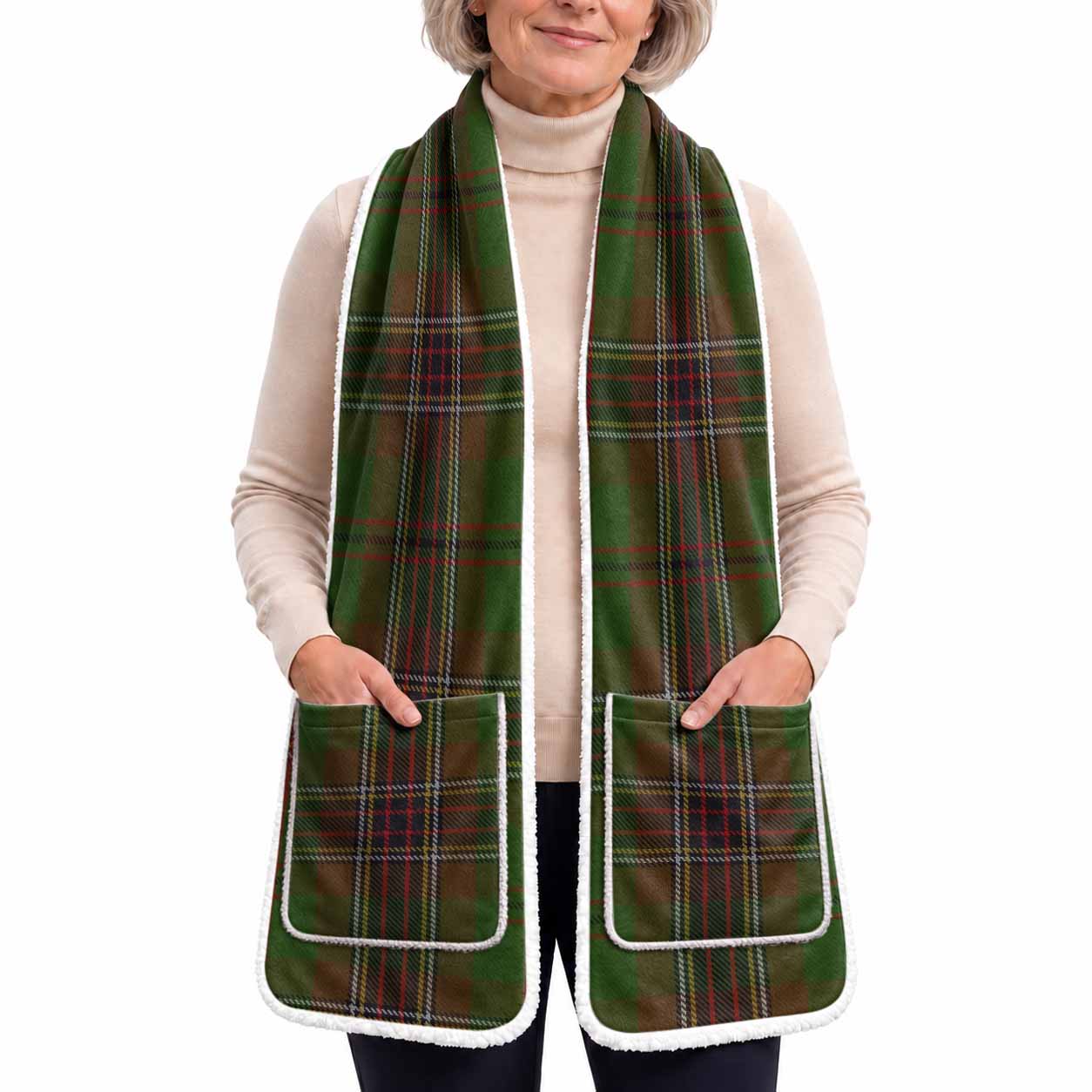 Murphy Tartan Hand-Warmer Pocket Scarf