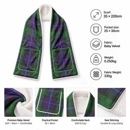 Mitchell Tartan Hand-Warmer Pocket Scarf