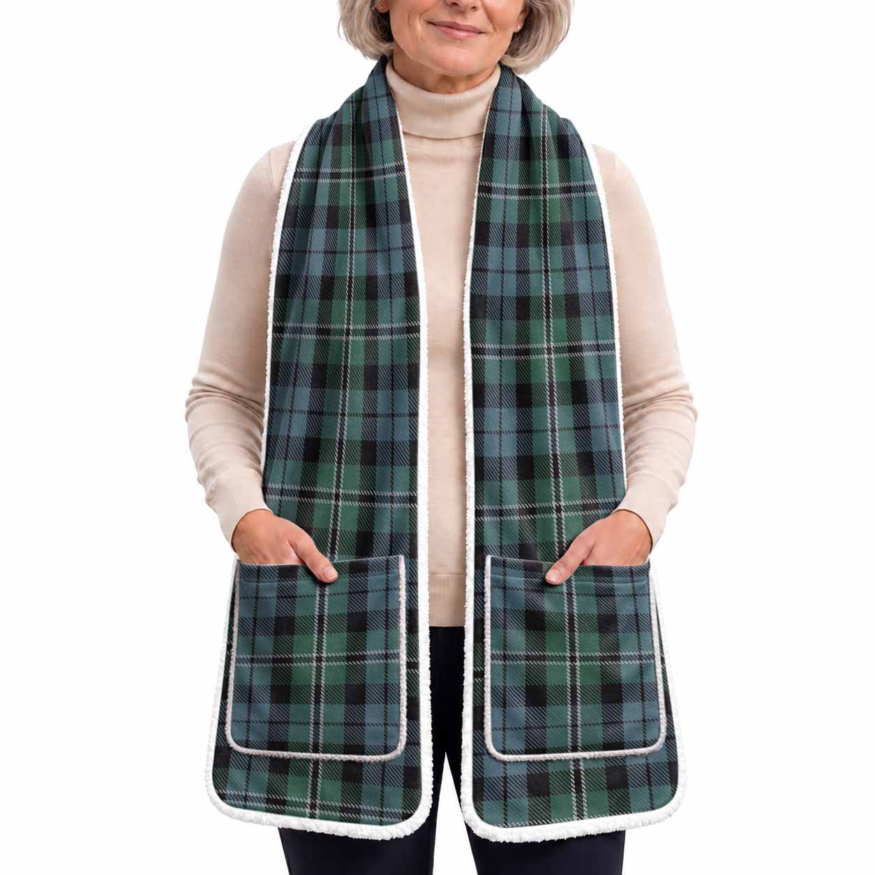 Melville Tartan Hand-Warmer Pocket Scarf
