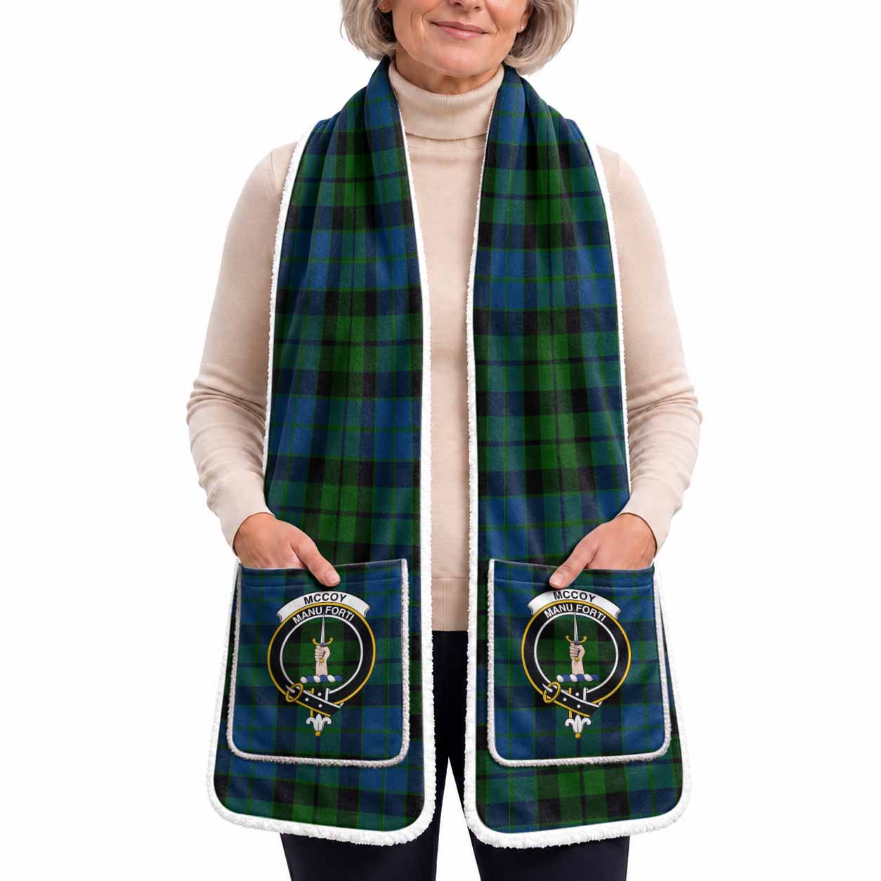 McCoy Tartan Crest Pocket Scarf - Ultimate Plaid Gift Wrap