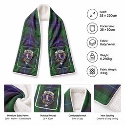 Mitchell Tartan Crest Pocket Scarf - Ultimate Plaid Gift Wrap