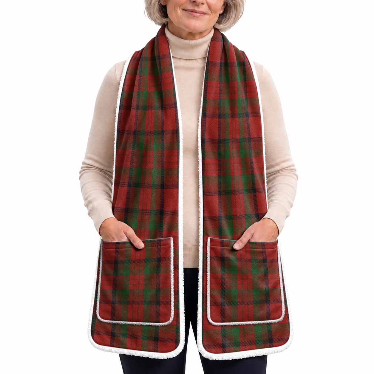 Tipperary Tartan Hand-Warmer Pocket Scarf
