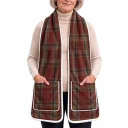 Tyrone Tartan Hand-Warmer Pocket Scarf