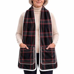 WoS Tartan Hand-Warmer Pocket Scarf
