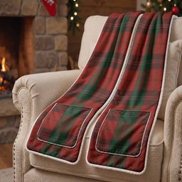 Thomas of Wales Tartan Hand-Warmer Pocket Scarf