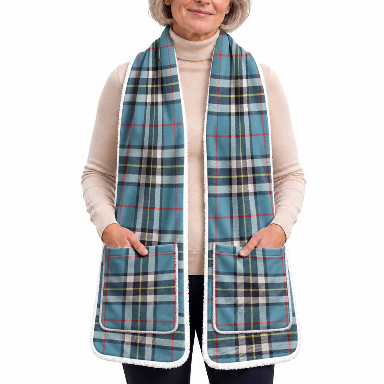 Thompson (Thomson) Tartan Hand-Warmer Pocket Scarf