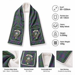 Wood Tartan Crest Pocket Scarf - Ultimate Plaid Gift Wrap