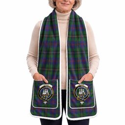 Wood Tartan Crest Pocket Scarf - Ultimate Plaid Gift Wrap