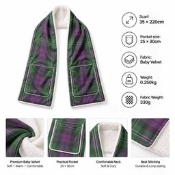 Wilson Tartan Hand-Warmer Pocket Scarf