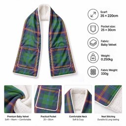 Young Tartan Hand-Warmer Pocket Scarf