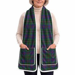 Wood Tartan Hand-Warmer Pocket Scarf