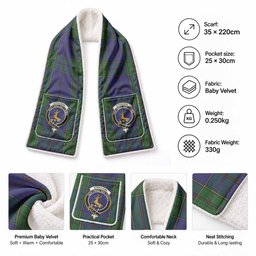 Strachan Tartan Crest Pocket Scarf - Ultimate Plaid Gift Wrap