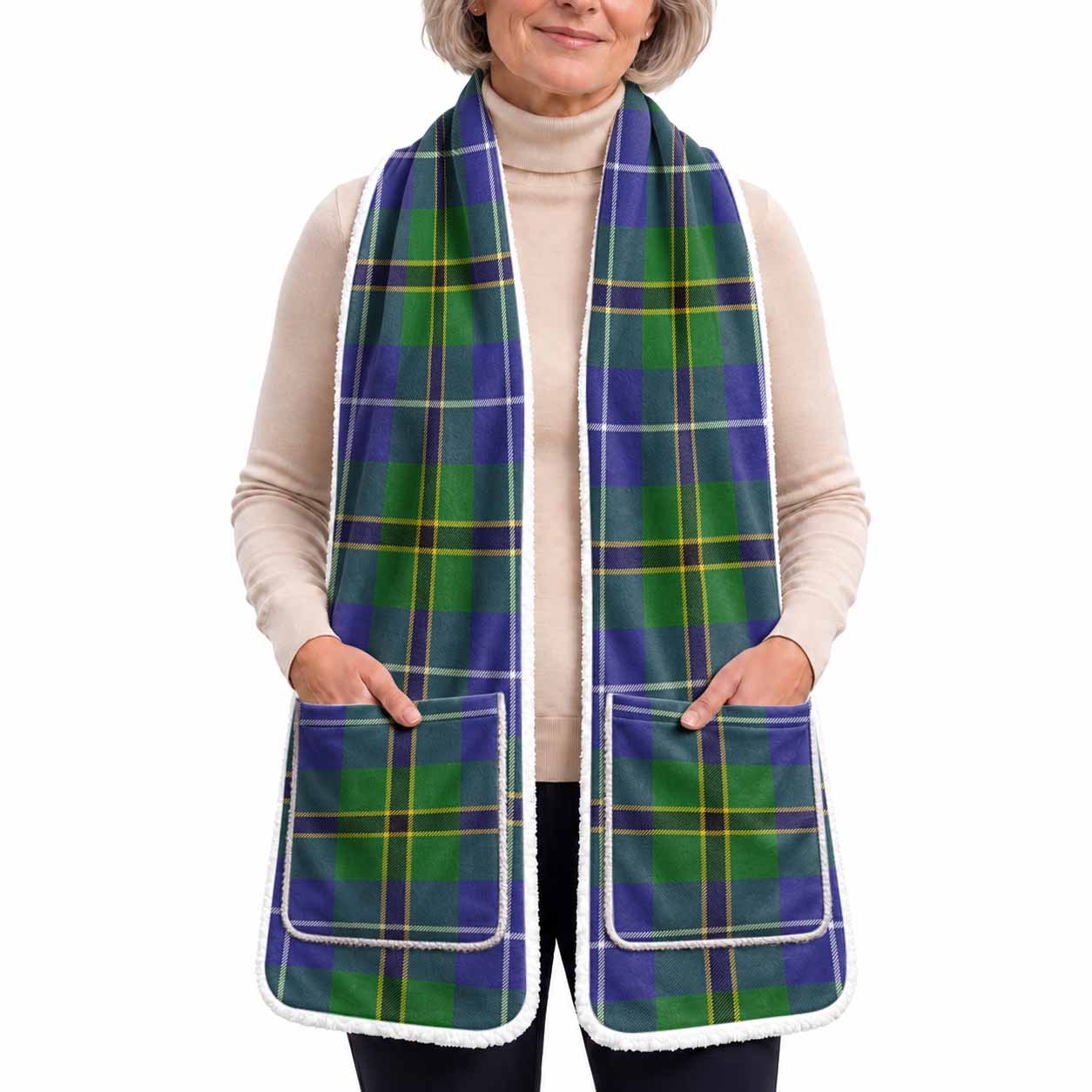 Turnbull Tartan Hand-Warmer Pocket Scarf