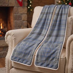 Tweedie Tartan Hand-Warmer Pocket Scarf