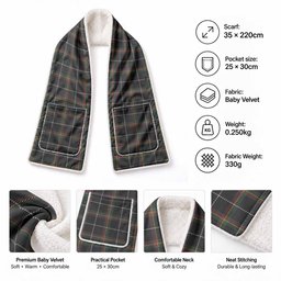 Stott Tartan Hand-Warmer Pocket Scarf