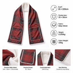 Wemyss Tartan Hand-Warmer Pocket Scarf