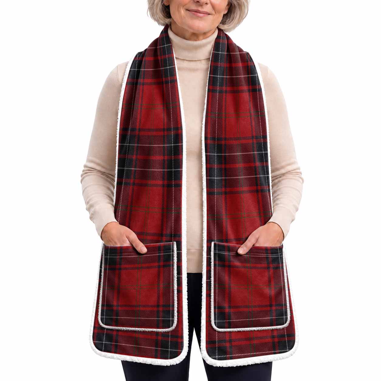 Wemyss Tartan Hand-Warmer Pocket Scarf
