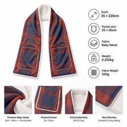 Wotherspoon Tartan Hand-Warmer Pocket Scarf