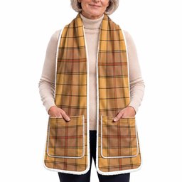 Ulster Tartan Hand-Warmer Pocket Scarf