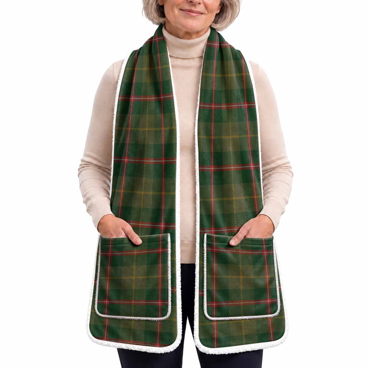 Symington Tartan Hand-Warmer Pocket Scarf