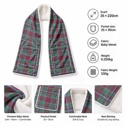 Spence (Spens) Tartan Hand-Warmer Pocket Scarf