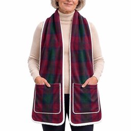 Lindsay Tartan Hand-Warmer Pocket Scarf