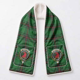 Halkerston Tartan Crest Pocket Scarf - Ultimate Plaid Gift Wrap