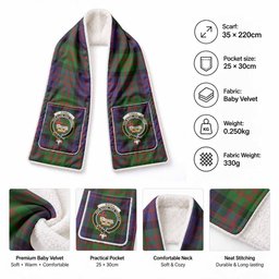 Coull Tartan Crest Pocket Scarf - Ultimate Plaid Gift Wrap