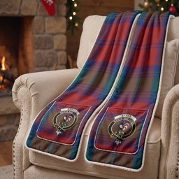 Byres (Byses) Tartan Crest Pocket Scarf - Ultimate Plaid Gift Wrap