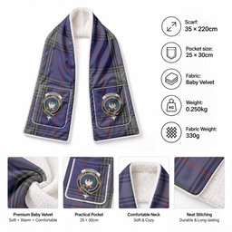 Kinnaird Tartan Crest Pocket Scarf - Ultimate Plaid Gift Wrap