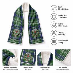 Learmonth Tartan Crest Pocket Scarf - Ultimate Plaid Gift Wrap