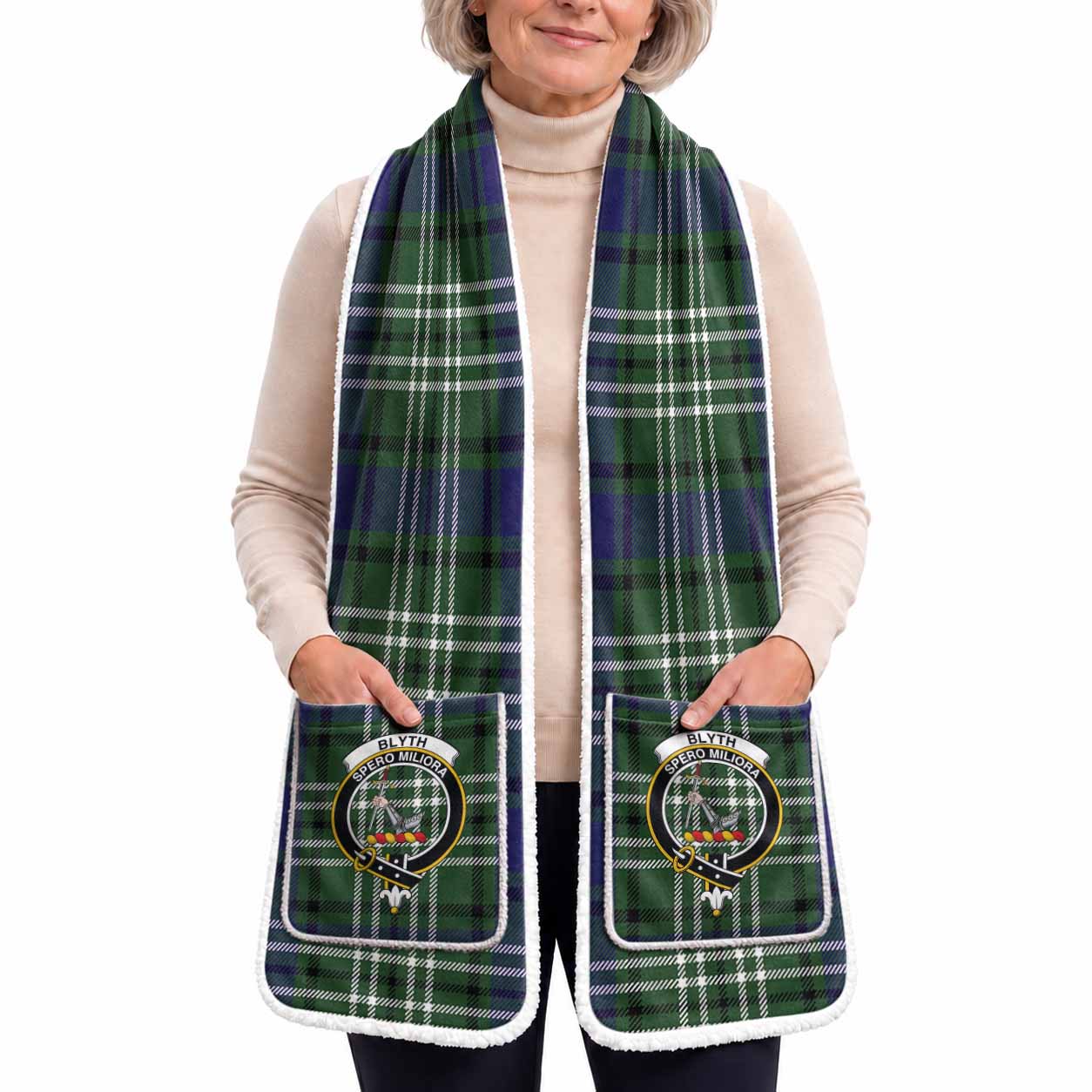 Blyth Tartan Crest Pocket Scarf - Ultimate Plaid Gift Wrap