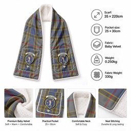 Balfour Tartan Crest Pocket Scarf - Ultimate Plaid Gift Wrap