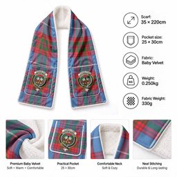 Congilton Tartan Crest Pocket Scarf - Ultimate Plaid Gift Wrap